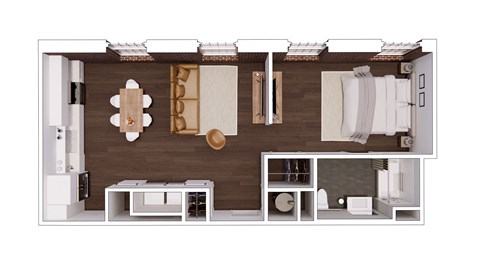 B1.2 Floor Plan at The Mill at Prattville, Prattville, AL, 36067